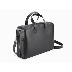 Caran d'Ache La Collection De La Maison Zipped Leather Attache Bag Black - 1
