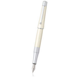Pearlescent White Cross Beverly Fountain Pen - 1