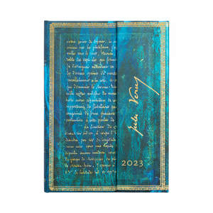 Paperblanks Embellished Manuscripts Collection 2023 Diary Midi Verne, Twenty Thousand Leagues Vertical Week-to-View - 1