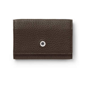 Dark Brown Graf von Faber-Castell Cashmere Leather Business Card Case Holder - 1