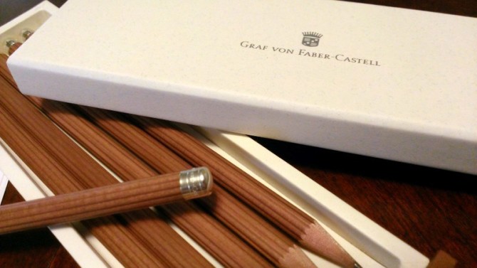 Brown Graf von Faber-Castell No.III Desk Pencils