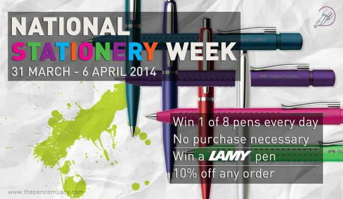 National Stationery Week – Discounts and Giveaways
