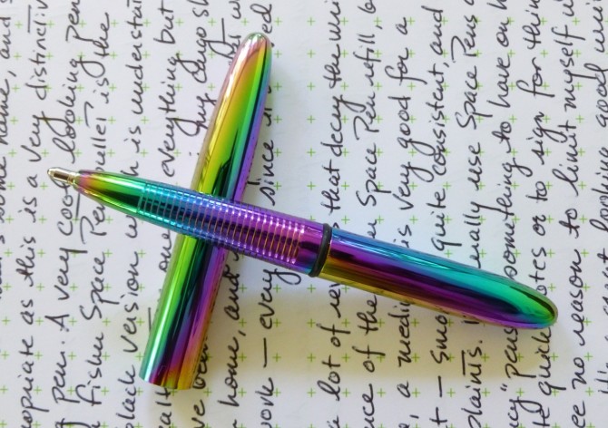 Rainbow Fisher Space Pen Bullet Ballpoint Review