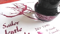 Sailor Jentle Apricot and Grenade inks