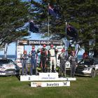 Otago Rally winner Jack Hawkeswood, of Whitford, and his co-driver, Jason Farmer, of Auckland,...