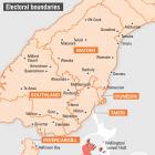 South Island electorate map. Photo: supplied