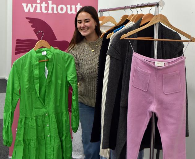 Grace Luxon, a fourth-year law and economics student at the University of Otago, shows off some...