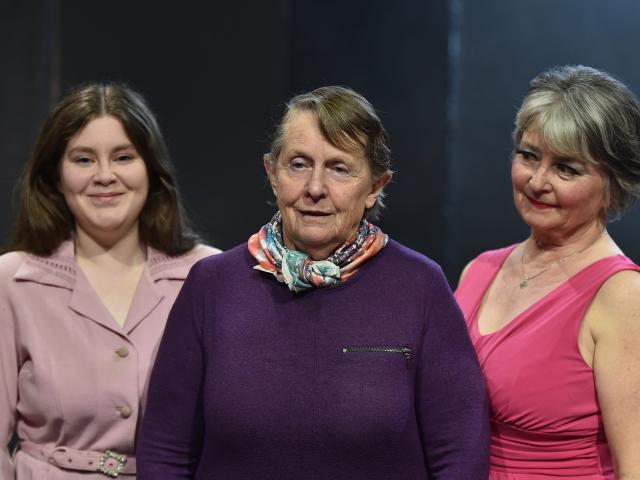 Bothered and Bewildered's (from left) Laura Whelan (young Irene), Kay Masters (Irene) and Alison...