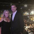 Melissa and Blair Vining attend a 2019 celebration of his petition for a national cancer agency...