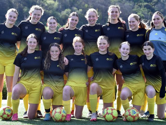 Mount Aspiring College footballers prepare for their next game. PHOTOS: PETER MCINTOSH