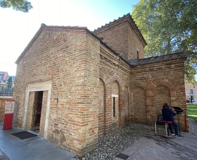 The exterior of Mausoleum of Galla Placidia. PHOTOS: ELEANOR HUGHES