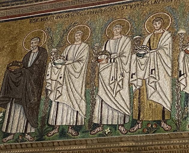 The Procession of Martyrs in Basilica di Sant'Apollinare Nuovo.